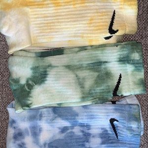 Tie dye Nike socks